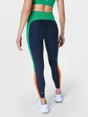 Sweaty Betty Power Color Blocked High Waist 7/8 Leggings Navy Blue
