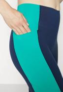 Sweaty Betty Power Color Blocked High Waist 7/8 Leggings Navy Blue