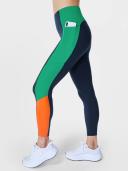 Sweaty Betty Power Color Blocked High Waist 7/8 Leggings Navy Blue
