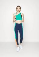 Sweaty Betty Power Color Blocked High Waist 7/8 Leggings Navy Blue