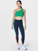 Sweaty Betty Power Color Blocked High Waist 7/8 Leggings Navy Blue