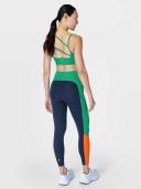 Sweaty Betty Power Color Blocked High Waist 7/8 Leggings Navy Blue