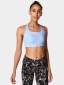 Sweaty Betty Power Medium Impact Sports Bra, Blue, Women's XL