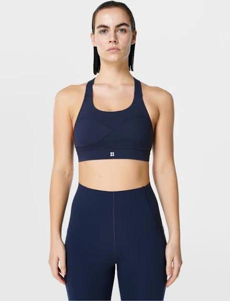 Sweaty Betty Power Medium Impact Sports Bra, Blue, Women's XL