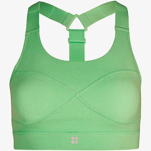 Sweaty Betty Power Medium Impact Sports Bra, Green, Women's L
