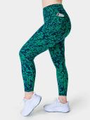 Sweaty Betty Power Pocket Workout Leggings Black Green
