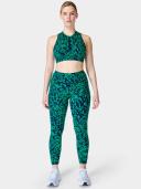 Sweaty Betty Power Pocket Workout Leggings Black Green