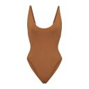 Swim Scoop Neck One Piece | almond