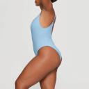 Swim Scoop Neck One Piece | Iris Blue
