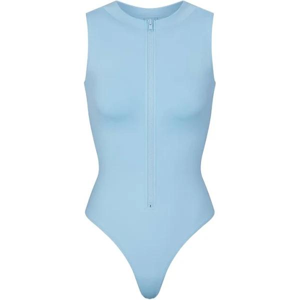 Swim Scoop Neck One Piece | Iris Blue