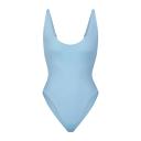 Swim Scoop Neck One Piece | Iris Blue