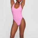 Swim Scoop Neck One Piece | Light Pink