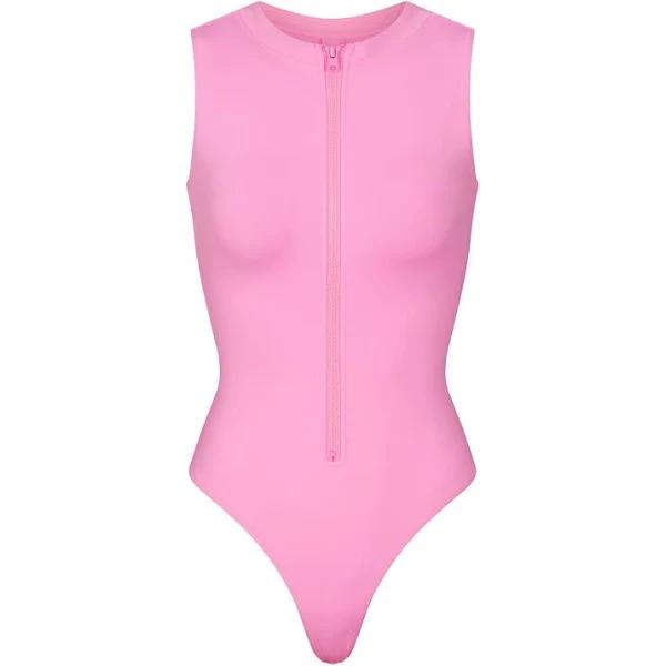 Swim Scoop Neck One Piece | Light Pink