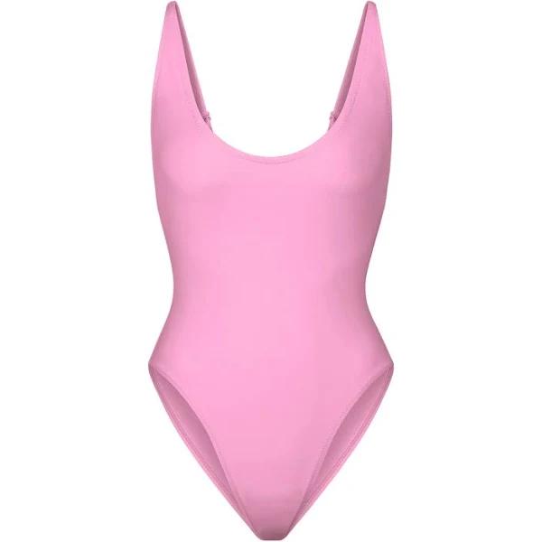 Swim Scoop Neck One Piece | Light Pink