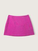 Swim Shimmer Cover-Up Mini Skirt, Purple, M - Women's Bikini Bottoms - Pink
