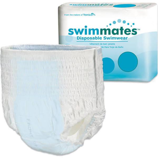 Swimmates Disposable Adult Swim Diapers, XXL+ - 12 pack, 4 count each