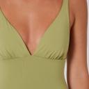 Swimwear | Hyams Plunge One Piece | Ocean and Earth 6 / Chocolate