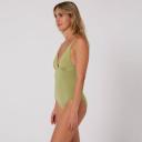 Swimwear | Hyams Plunge One Piece | Ocean and Earth 6 / Chocolate