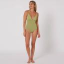 Swimwear | Hyams Plunge One Piece | Ocean and Earth 6 / Chocolate