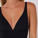 Swimwear | Hyams Plunge One Piece | Ocean and Earth 6 / Chocolate