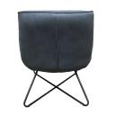 Swing Contemporary Fabric Chair - Charcoal