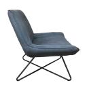 Swing Contemporary Fabric Chair - Charcoal