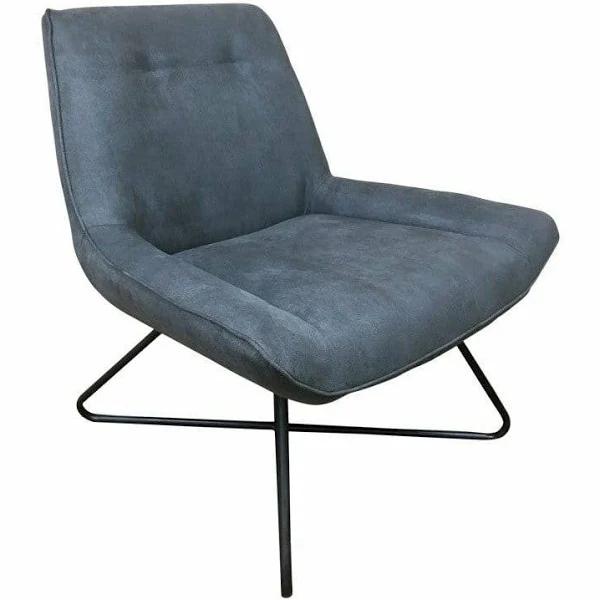 Swing Contemporary Fabric Chair - Charcoal