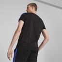 T7 Iconic Men's T-Shirt in Black/Royal Sapphire, Size 2XL, Cotton/Polyester by Puma
