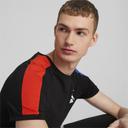 T7 Iconic Men's T-Shirt in Black/Royal Sapphire, Size 2XL, Cotton/Polyester by Puma
