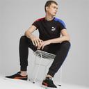 T7 Iconic Men's T-Shirt in Black/Royal Sapphire, Size 2XL, Cotton/Polyester by Puma