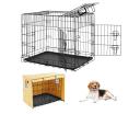 Taily Pet Crate Metal Dog Cage & Cover 48" Inch