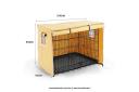 Taily Pet Crate Metal Dog Cage & Cover 48" Inch