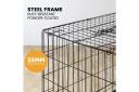 Taily Pet Crate Metal Dog Cage & Cover 48" Inch