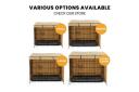 Taily Pet Crate Metal Dog Cage & Cover 48" Inch