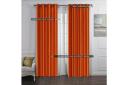 Taj Faux Silk Eyelet Curtain 138x220cm Orange - Single - AfterPay & zipPay Available
