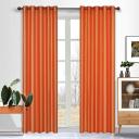 Taj Faux Silk Eyelet Curtain 138x220cm Orange - Single - AfterPay & zipPay Available