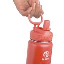 Takeya Actives Insulated Water Bottle w/Straw Lid, Coral, 24 Ounces