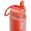 Takeya Actives Insulated Water Bottle w/Straw Lid, Coral, 24 Ounces