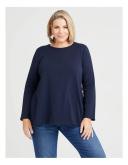 Taking Shape Organic Long Sleeve Basic Top Blue 12