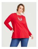 Taking Shape Organic Long Sleeve Basic Top Jetset Red 24