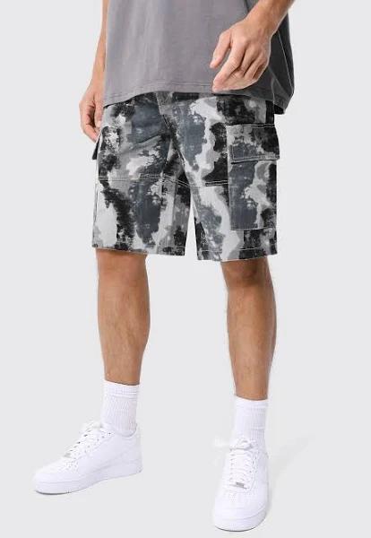Tall Fixed Relaxed Camo Cargo Detail Short