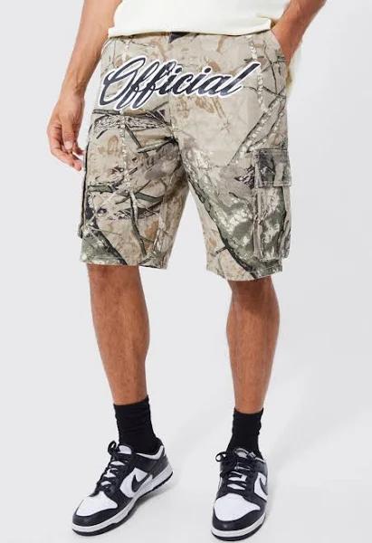 Tall Fixed Relaxed Camo Cargo Short