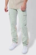 Tall Fixed Waist Cargo Gusset Straight Trouser