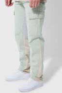 Tall Fixed Waist Cargo Gusset Straight Trouser
