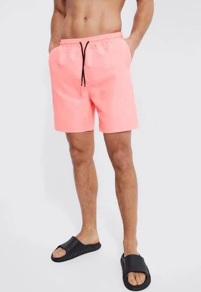 Tall Mid Length Plain Swim Shorts