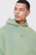 Tall Oversized Washed Man Hoodie
