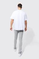 Tall Skinny Fit Large Biker Panel Jean