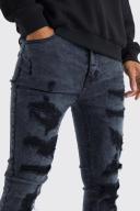 Tall Skinny Stretch All Over Ripped Jeans