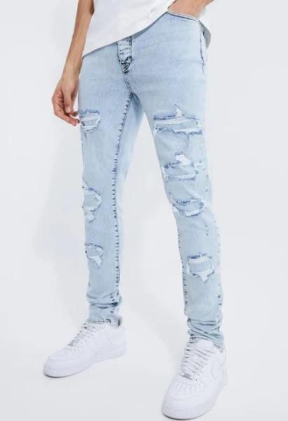 Tall Skinny Stretch Rip & Repair Jean