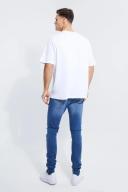 Tall Skinny Stretch Ripped Jean with Zip Hem